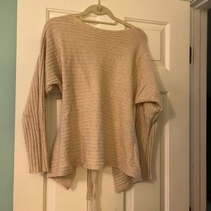 Vince boatneck tie-back sweater